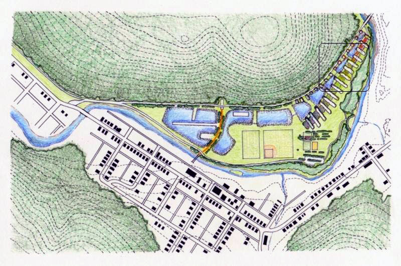 Ponds 2-4 from Site Plan