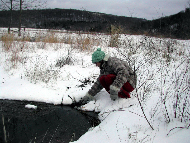 AmeriCorps Volunteer, Nicolette Slagle, Conducts Treatment System Maintenance